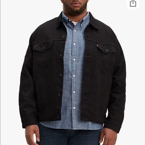 Big \u0026 Tall Levi's Denim Trucker Jacket Lamar, Men's, Size: 4XL